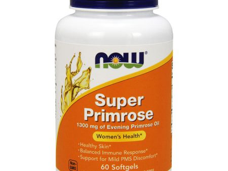 Super Primrose 1300mg, Women s Health, 60 Softgels, NOW Foods For Discount