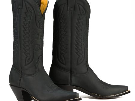 Apache Boot in Black Hot on Sale