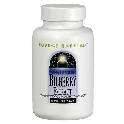 Bilberry Extract 50mg 30 tabs from Source Naturals Online Hot Sale