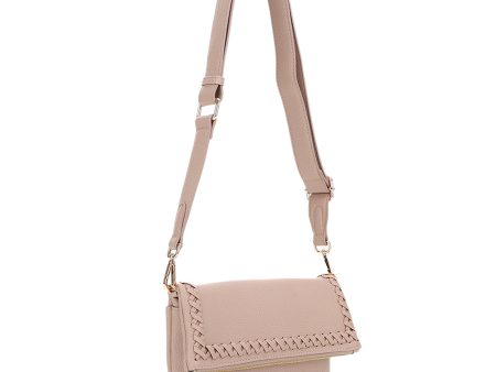 Braided Detail Foldover Purse-2 Colors Hot on Sale