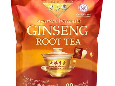 American Wisconsin Ginseng Root Tea, 80 Teabags, Prince of Peace Cheap