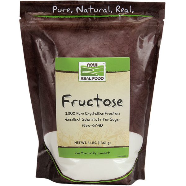 Fructose Pure Crystalline, 3 lb, NOW Foods For Cheap