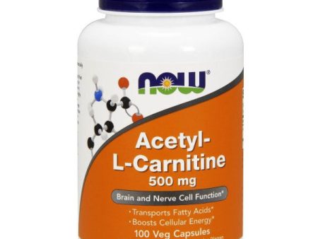 ALC Acetyl L Carnitine 500 mg 100 Caps, NOW Foods Fashion