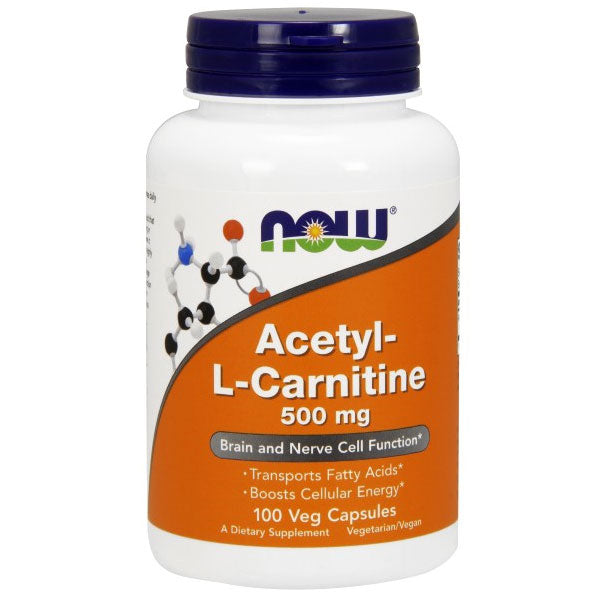 ALC Acetyl L Carnitine 500 mg 100 Caps, NOW Foods Fashion