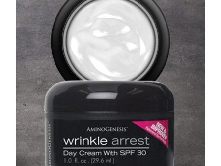 AminoGenesis Wrinkle Arrest Anti-Aging Day Cream with Sunscreen SPF 30, 1 oz Cheap