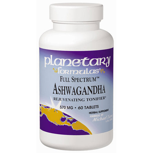 Ashwagandha Full Spectrum 570mg (Ashwagandha Root) 60 tabs, Planetary Herbals Hot on Sale