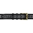 Belt in Black Alligator Hot on Sale