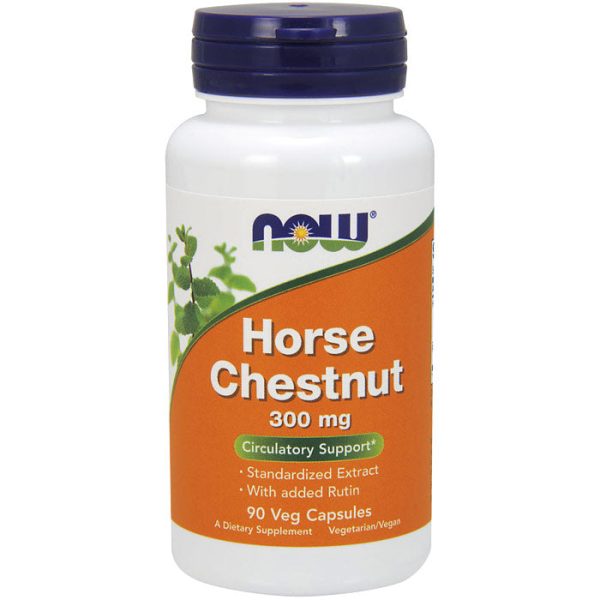 Horse Chestnut 300 mg, Standardized Extract, 90 Veg Capsules, NOW Foods For Sale