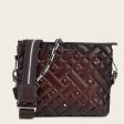 Brown geometrical bovine crossbody handbag Fashion