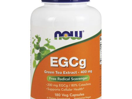 EGCg Green Tea Extract 400 mg, Value Size, 180 Vegetarian Capsules, NOW Foods Fashion