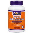 Natural Beta Carotene 25,000 IU 180 Softgels, NOW Foods For Sale