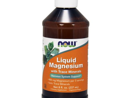 Liquid Magnesium with Trace Minerals, 8 oz, NOW Foods For Cheap