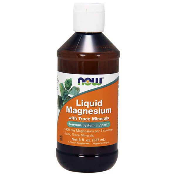 Liquid Magnesium with Trace Minerals, 8 oz, NOW Foods For Cheap