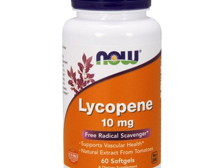 Lycopene Tomato Extract 10 mg 60 Softgels, NOW  Foods Online Sale