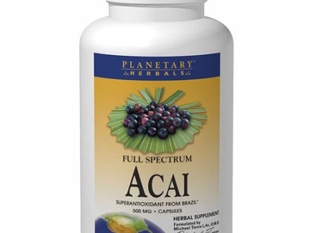 Acai Full Spectrum 500mg, 120 Capsules, Planetary Herbals Online Sale