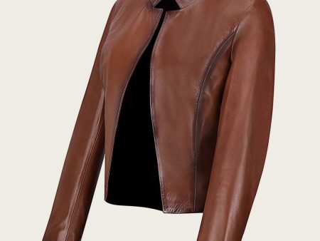 Brown short jacket For Sale