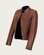 Brown short jacket For Sale