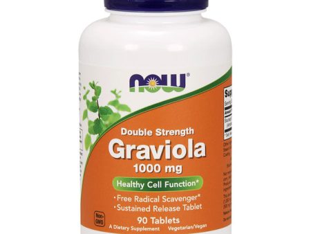 Graviola 1000 mg, Double Strength, 90 Tablets, NOW Foods Hot on Sale