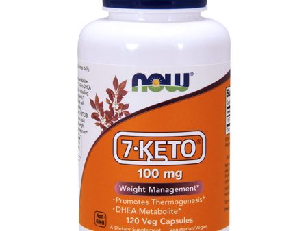 7-Keto 100 mg, Value Size, 120 Veg Capsules, NOW Foods on Sale