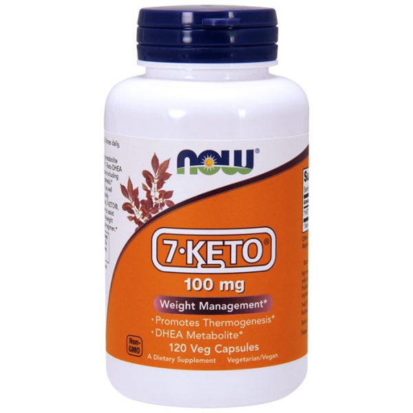 7-Keto 100 mg, Value Size, 120 Veg Capsules, NOW Foods on Sale