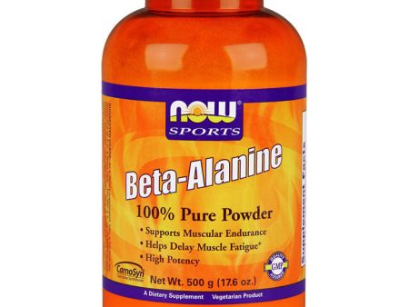 Beta Alanine Powder, 500 g, NOW Foods Fashion