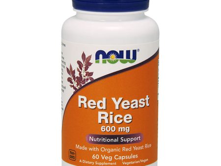 Red Yeast Rice 600 mg, 60 Vegetarian Capsules, NOW Foods Supply