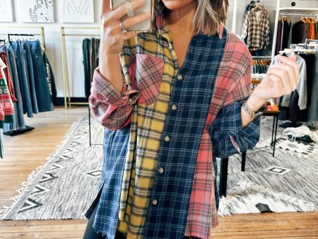 Neely Multi Color Plaid Shirt Fashion