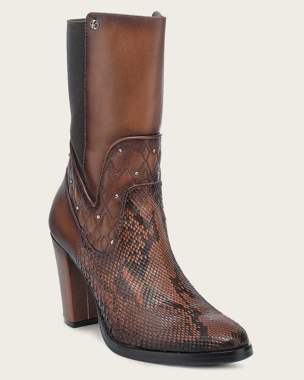 Ankle embroidery honey exotic bootie Sale