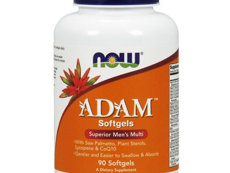 ADAM Softgel, Superior Men s Multiple Vitamin, 90 Softgels, NOW Foods Supply