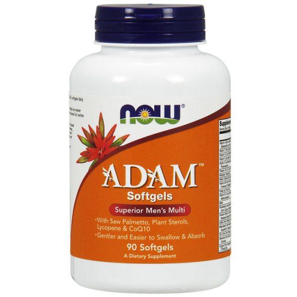 ADAM Softgel, Superior Men s Multiple Vitamin, 90 Softgels, NOW Foods Supply