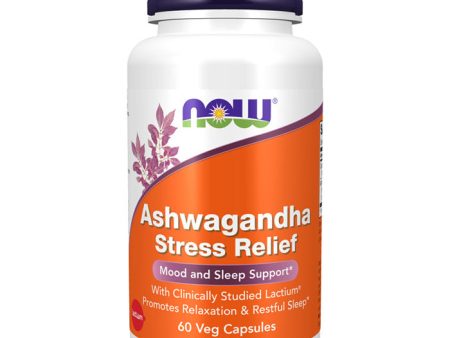 Ashwagandha Stress Relief, 60 Veg Capsules, NOW Foods Online Sale