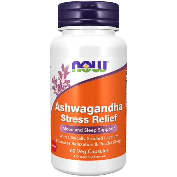 Ashwagandha Stress Relief, 60 Veg Capsules, NOW Foods Online Sale