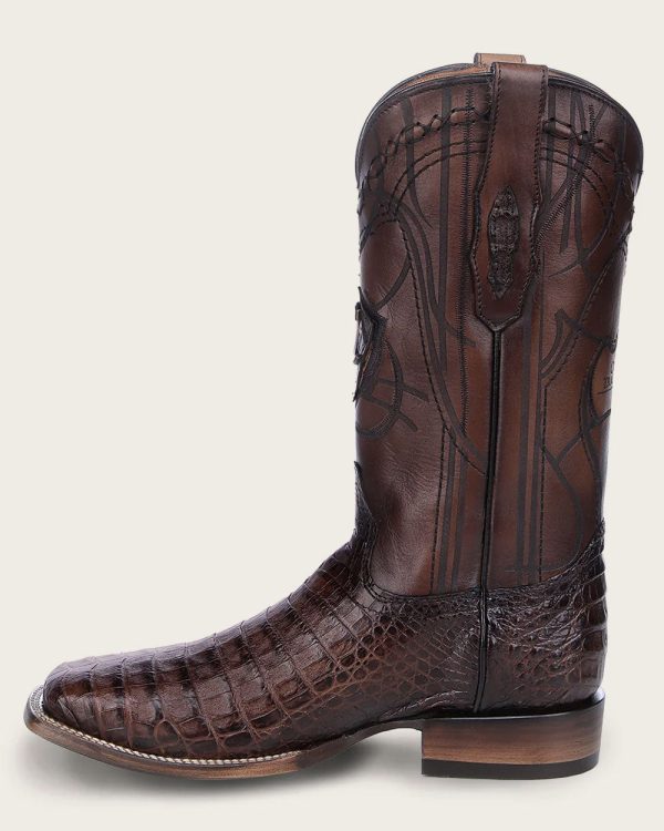 Western honey brown ultra exotic boot Fashion