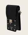 Black exotic cell phone crossbody handbag For Discount