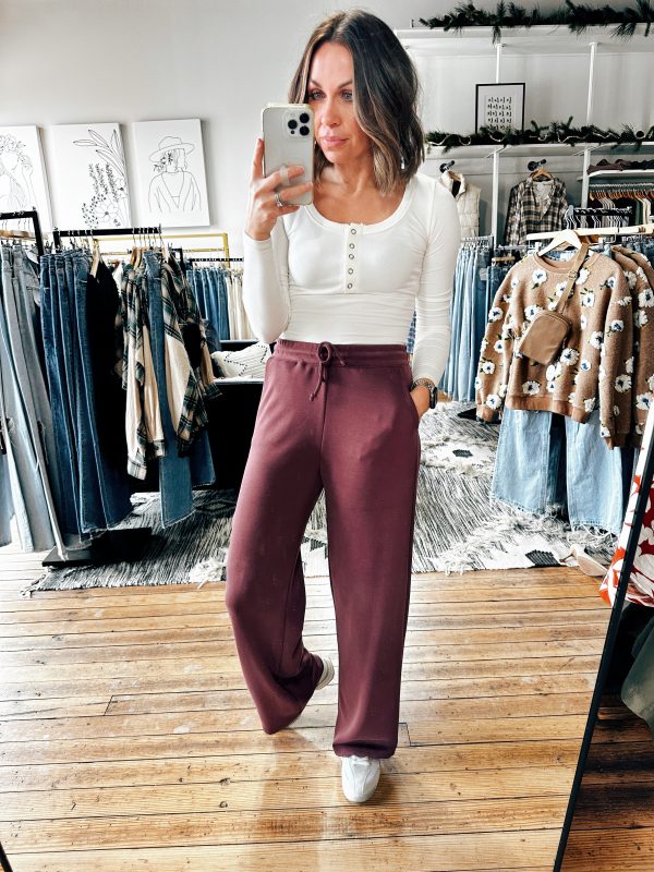 Beatrix Front Tie Wide Leg Pant Online now