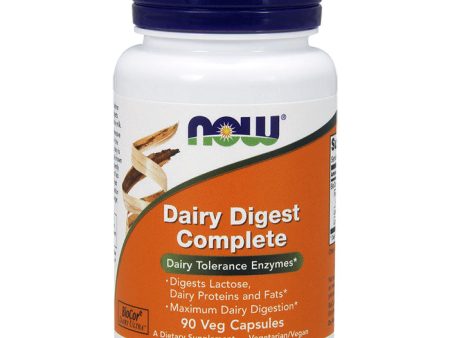 Dairy Digest Complete, Maximum Dairy Digestion, 90 Vcaps, NOW Foods Cheap