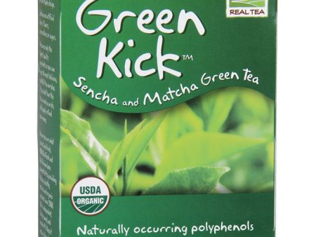 Green Kick Tea, Sencha and Matcha Green Tea, 24 Tea Bags, NOW Foods For Cheap