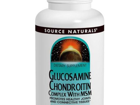 Glucosamine Chondroitin w MSM 500 400 267mg 60 tabs from Source Naturals Supply