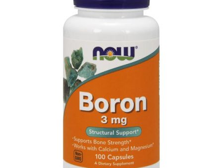 Boron 3 mg, 100 Capsules, NOW Foods For Cheap