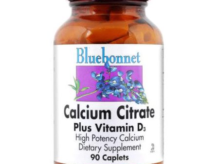 Calcium Citrate Plus Vitamin D3, 180 Caplets, Bluebonnet Nutrition Online Hot Sale