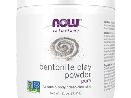 Bentonite Clay Powder, 11 oz (312 g), NOW Foods For Sale