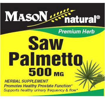 Saw Palmetto 500 mg, 90 Capsules, Mason Natural For Cheap