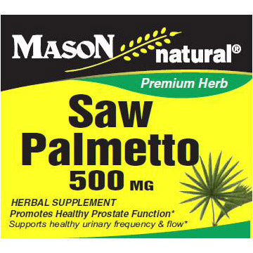 Saw Palmetto 500 mg, 90 Capsules, Mason Natural For Cheap