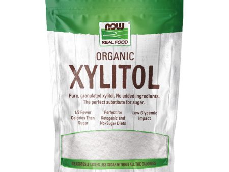 Organic Xylitol, 1 lb (454 g), NOW Foods For Sale