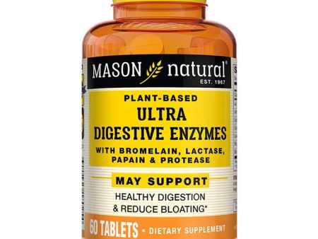 Ultra Digestive Enzymes, Plant Based, 60 Tablets, Mason Natural Sale