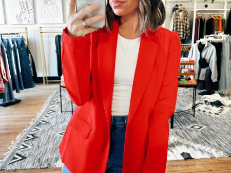 Zoe Knit Sleeve Blazer- 2 Colors For Cheap