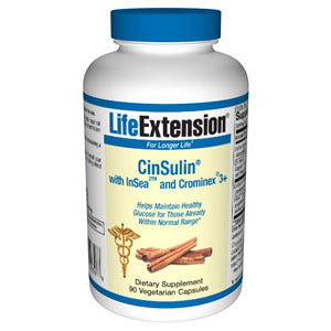 CinSulin with InSea2 and Crominex 3+, 90 Vegetarian Capsules, Life Extension Cheap