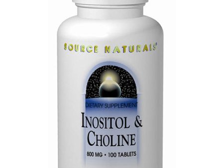 Inositol Choline 400mg 400mg 50 tabs from Source Naturals For Discount