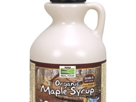 Organic Maple Syrup, Grade A Dark Color (Formerly Grade B), 16 oz, NOW Foods Online