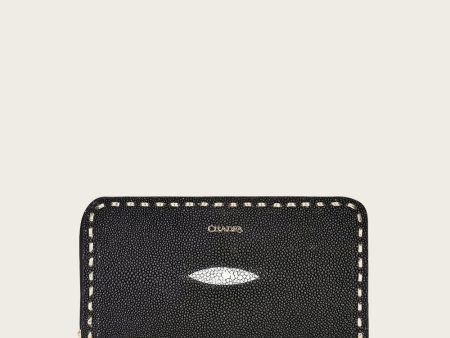 Black bifold exotic wallet Online now